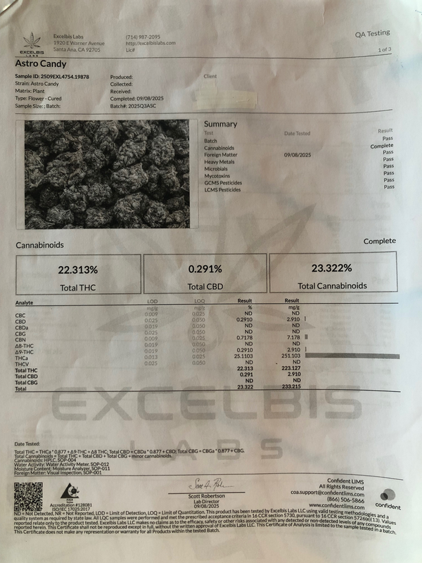 Astro Candy - Sativa Hybrid - 25% THCa