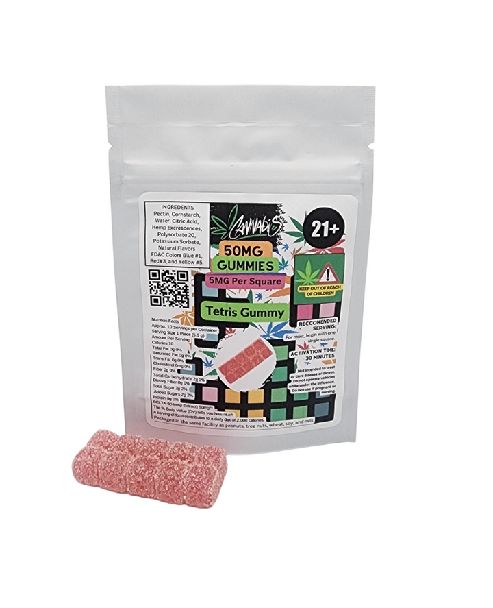 Tetris Gummy - Cannbis - 50mg Packet