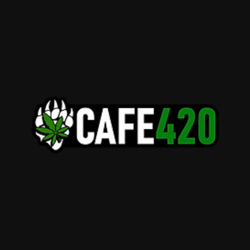 Cafe 420 logo black background