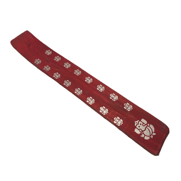 Red long incense holder